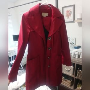 Michael Kors size xs red trench coat